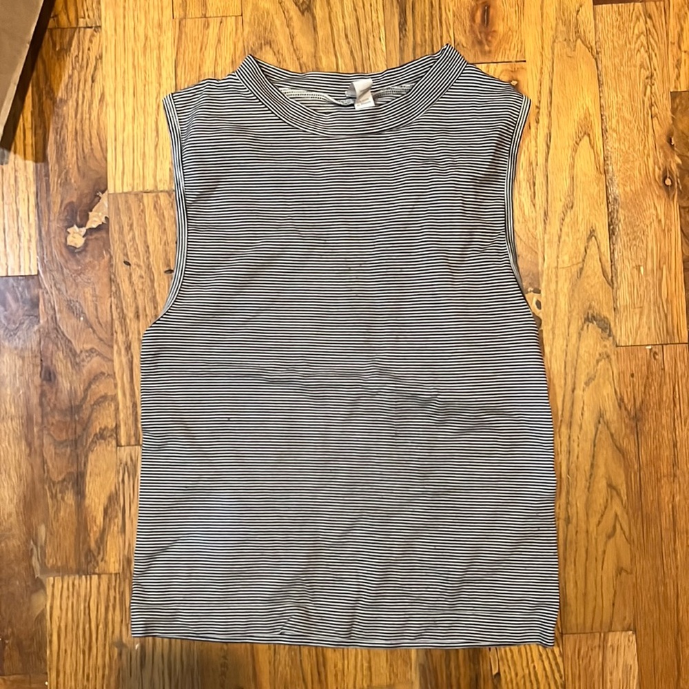 Striped black and white